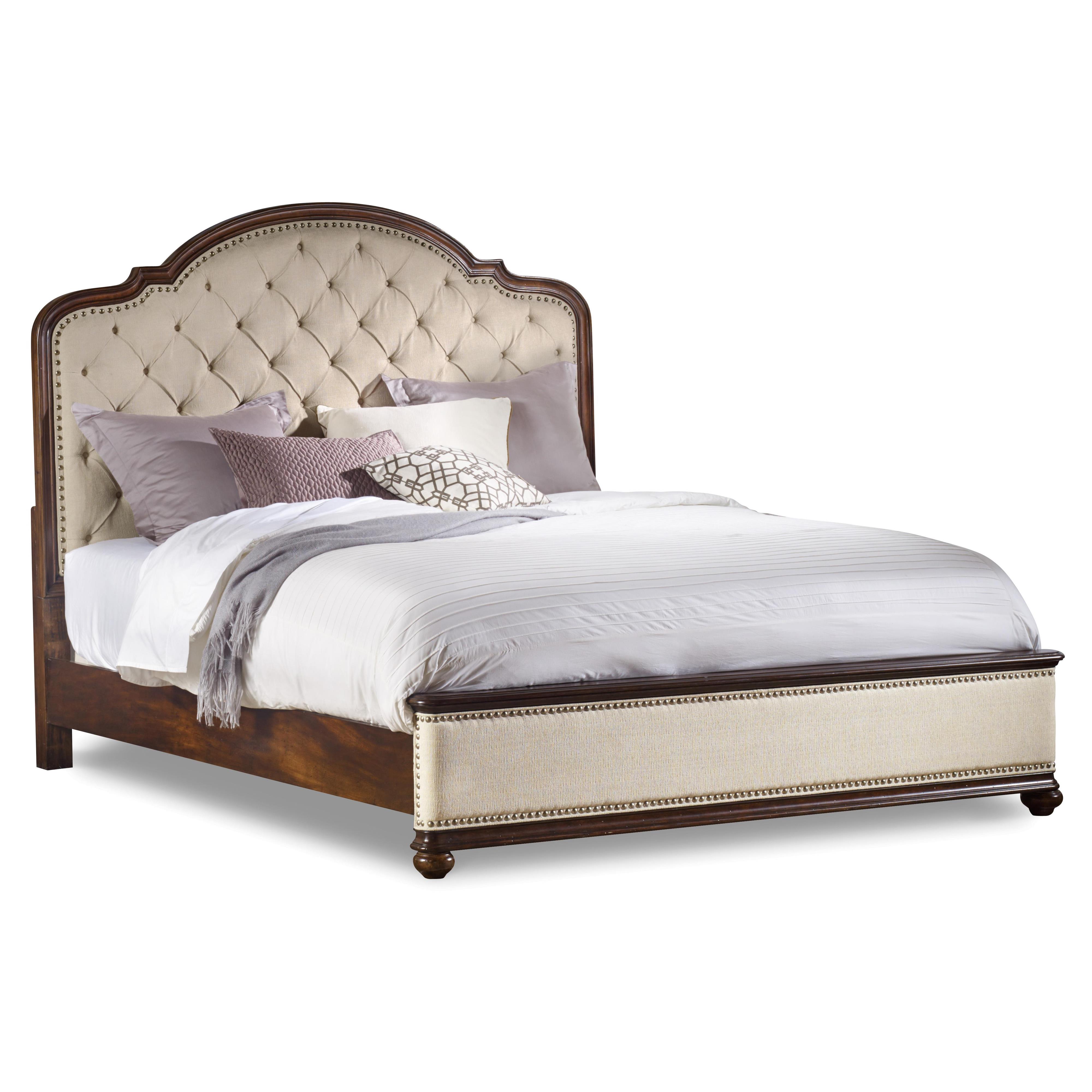 Hooker Furniture Leesburg 538190966 King Size Upholstered Bed with
